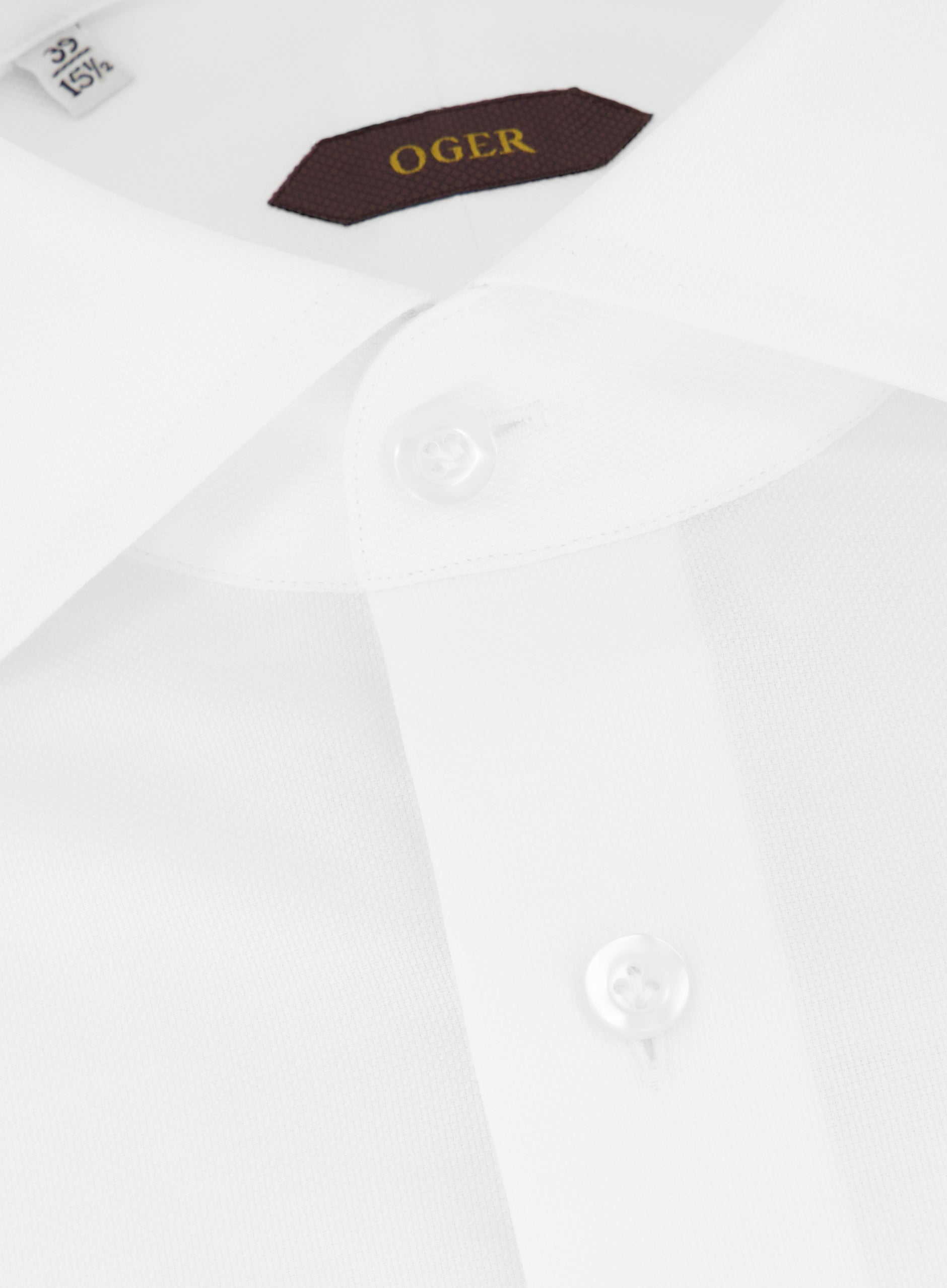 Slim-fit shirt van katoen | Wit