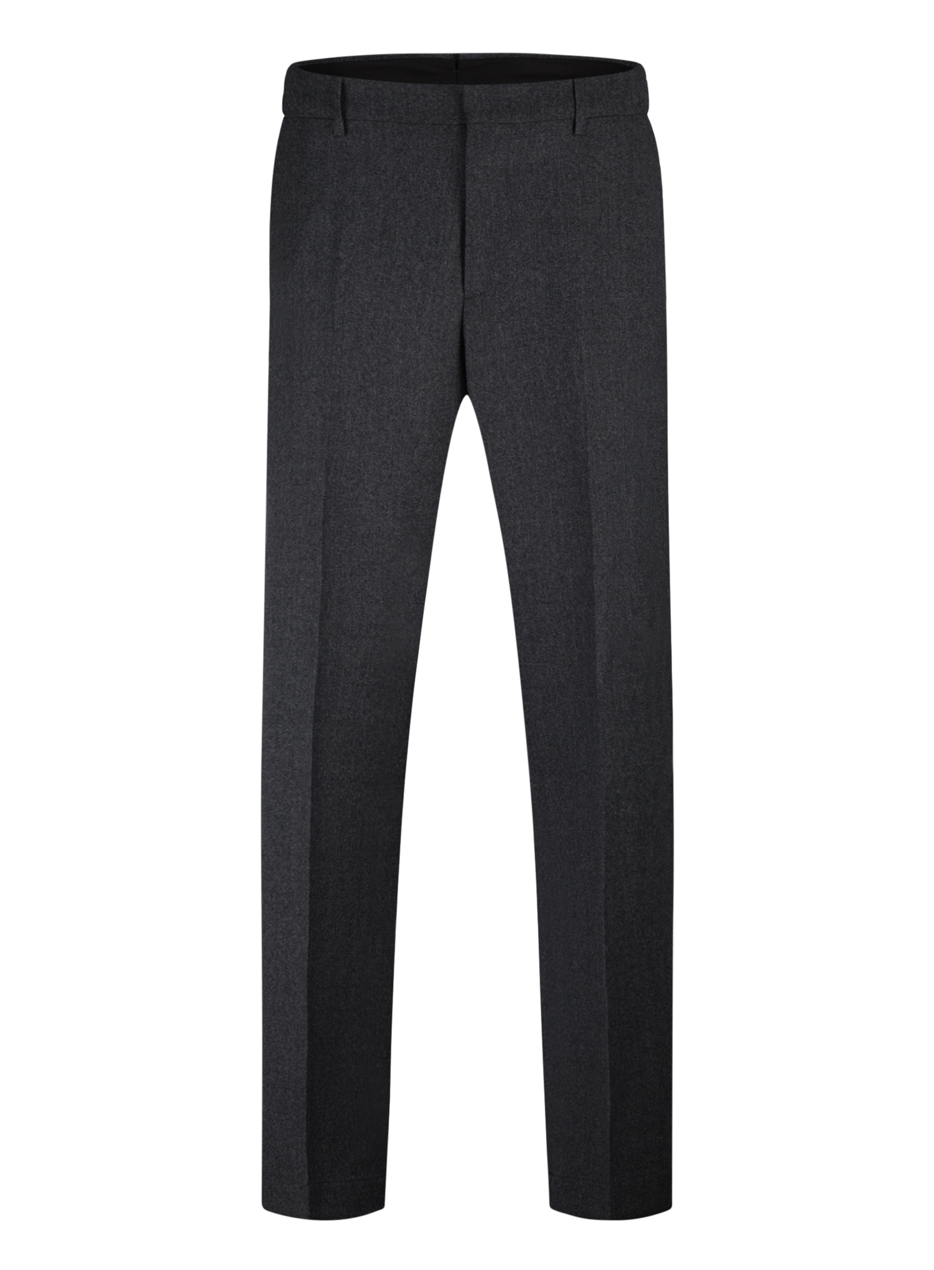 Regular-fit pantalon van wol | D.Grijs