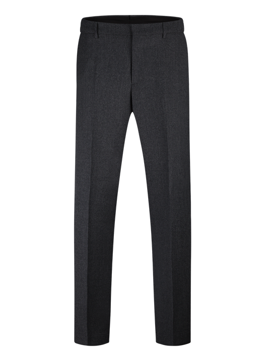 Regular-fit pantalon van wol | D.Grijs
