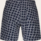 Badstof short met print van katoen | BLUE NAVY