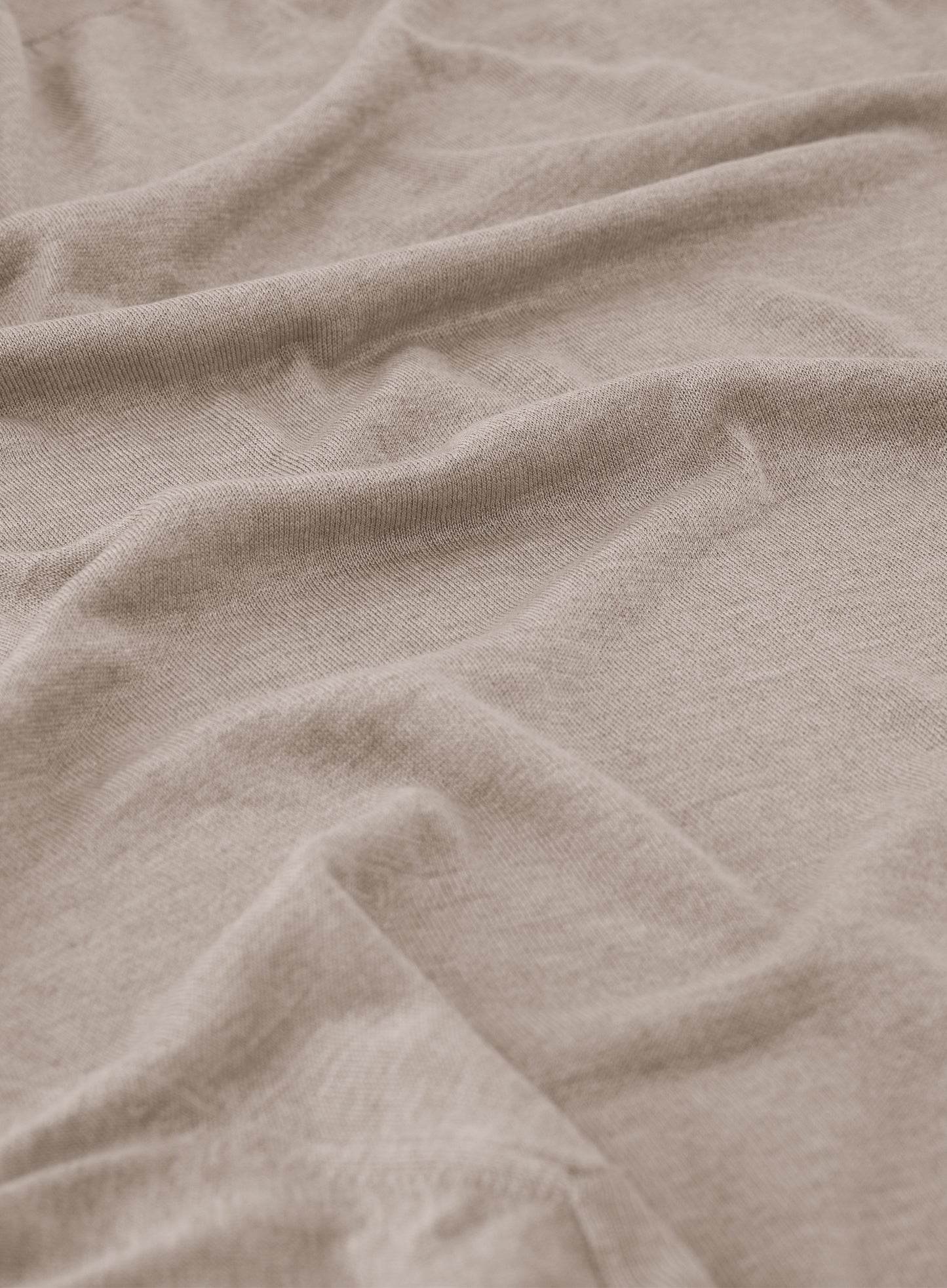 T-shirt van zijde | Beige