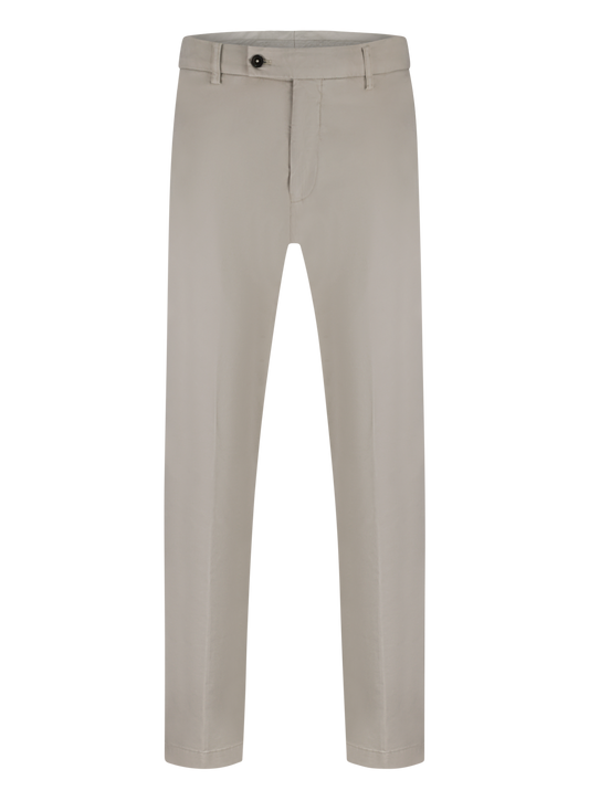 Pantalon van katoen en lycocell | Beige