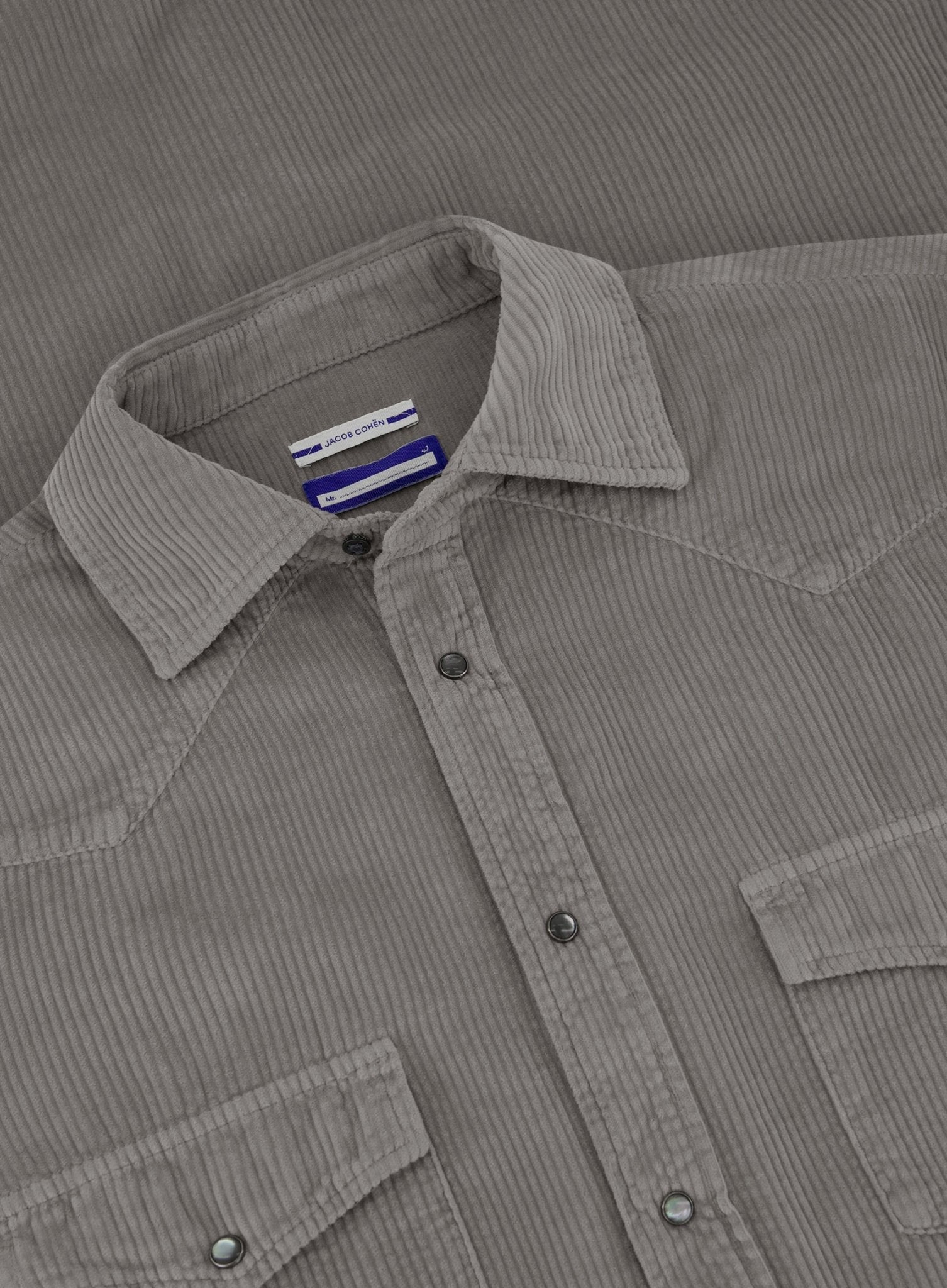 Corduroy overshirt van katoen | TAUPE