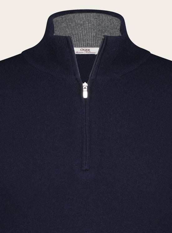 Ritsvest van wol en cashmere | BLUE NAVY