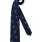 Stropdas van zijde met print | BLUE NAVY