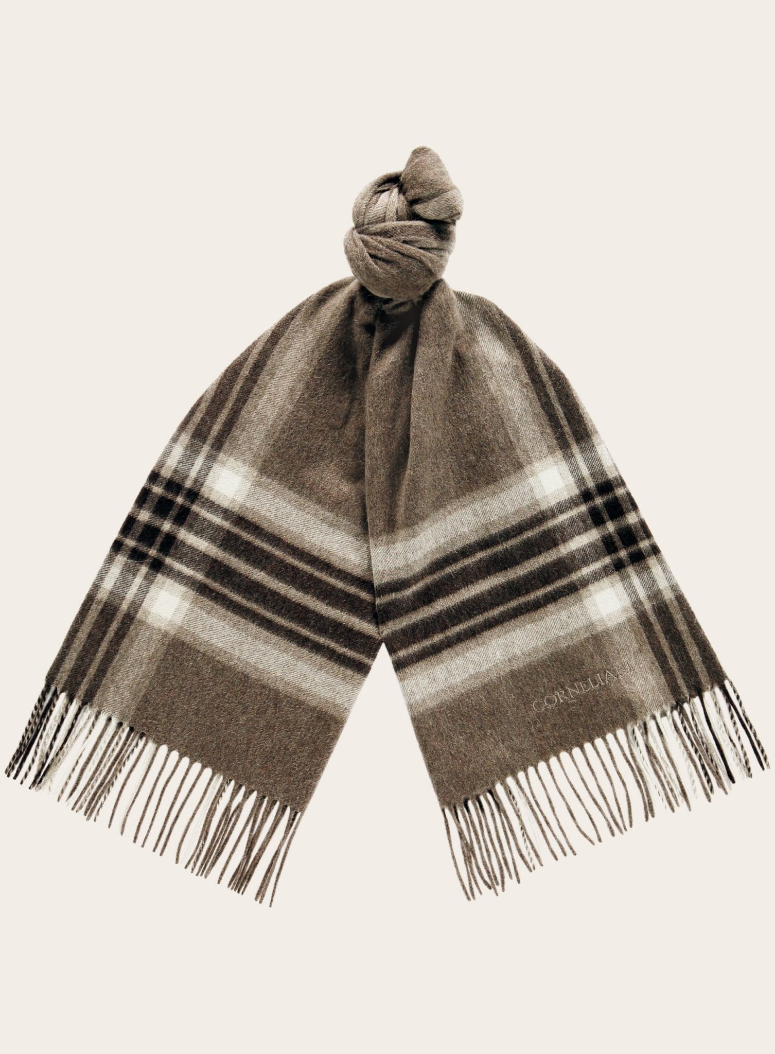 Sjaal van cashmere | TAUPE BRUIN