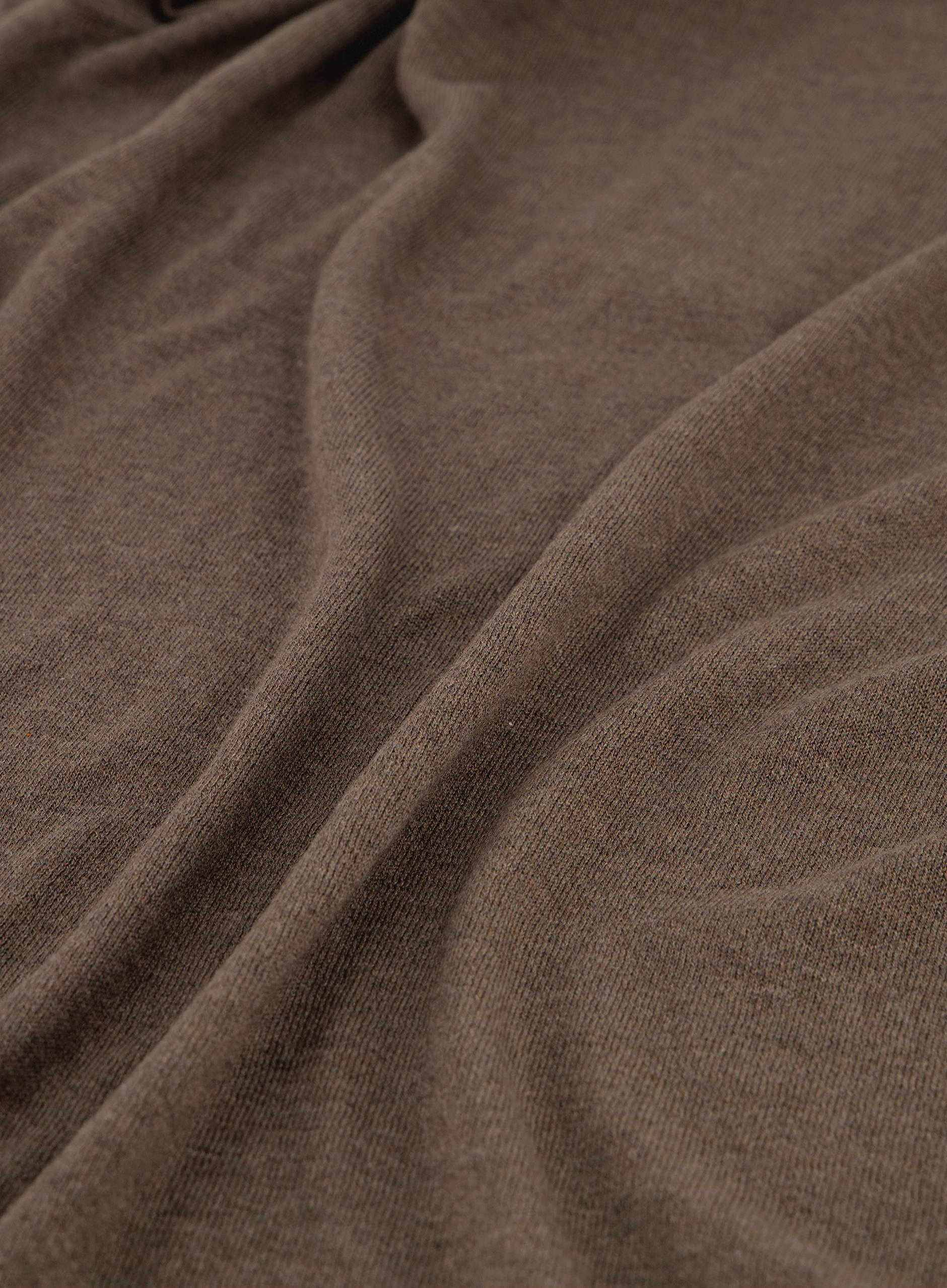 Poloshirt van zijde met ritssluiting | FULL_WIDTH | Bruin