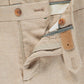 Slim-fit pantalon van flanel | Beige