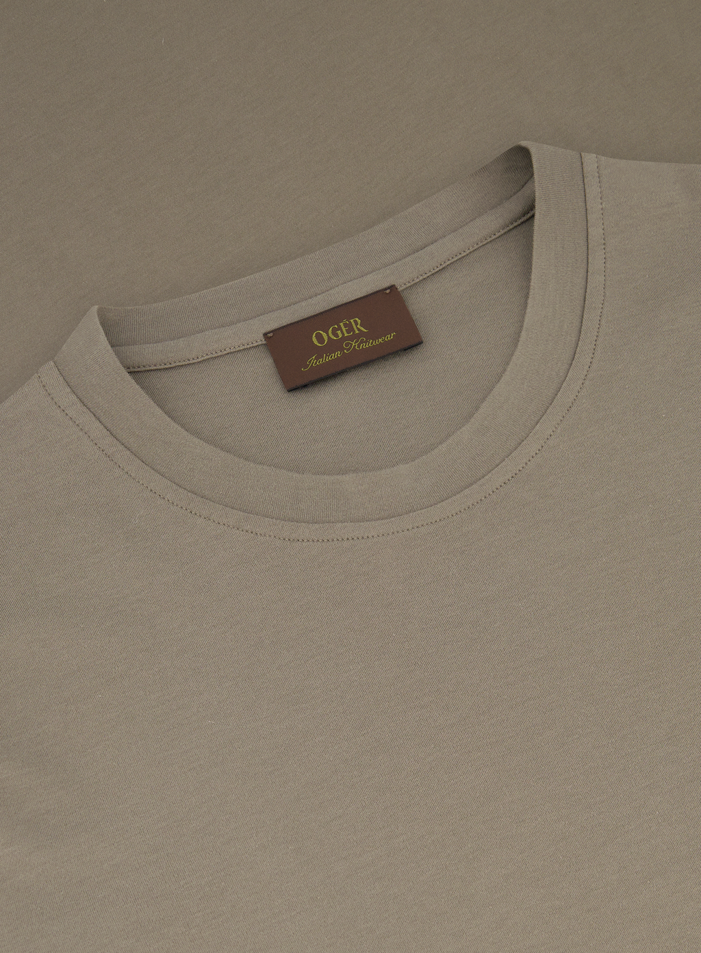 T-shirt van katoen | FULL_WIDTH | TAUPE