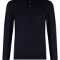 Polo van cashmere en zijde | BLUE NAVY