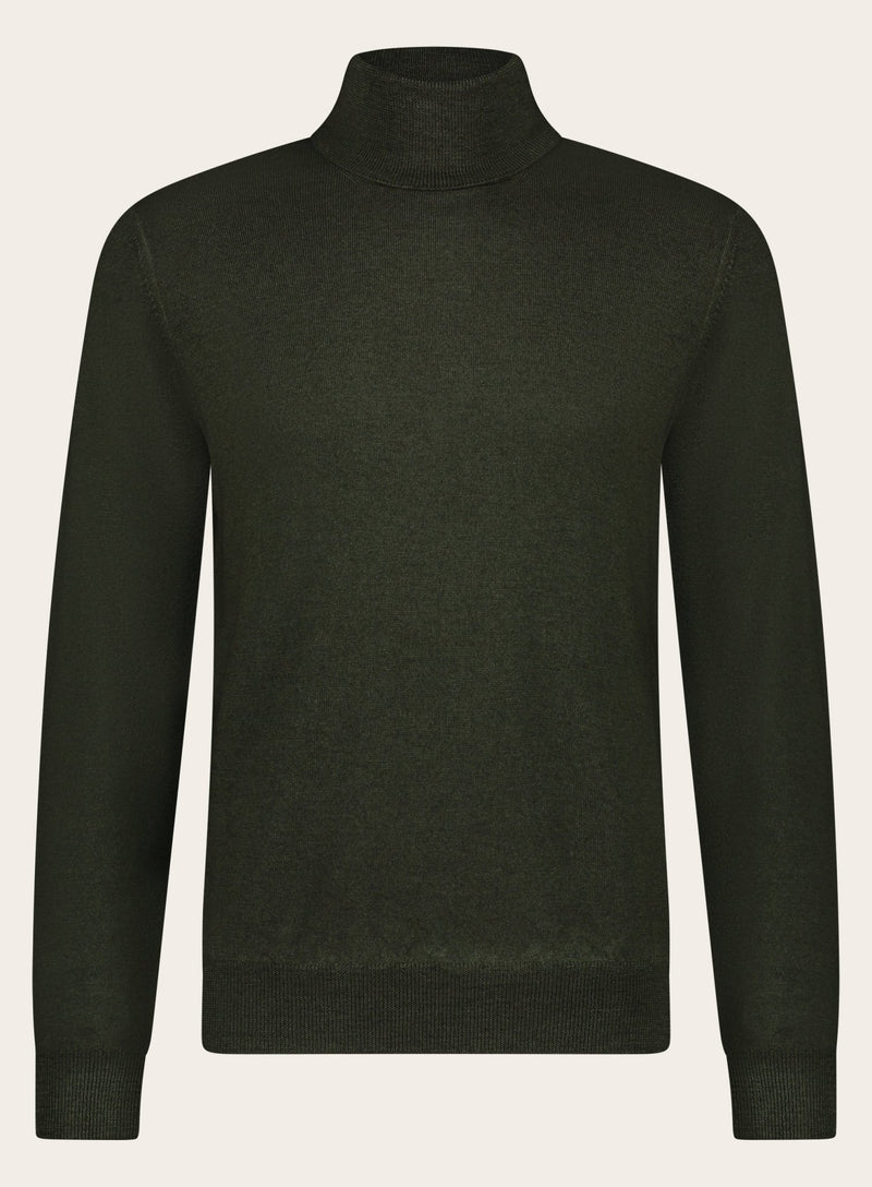 Wool turtleneck sweater