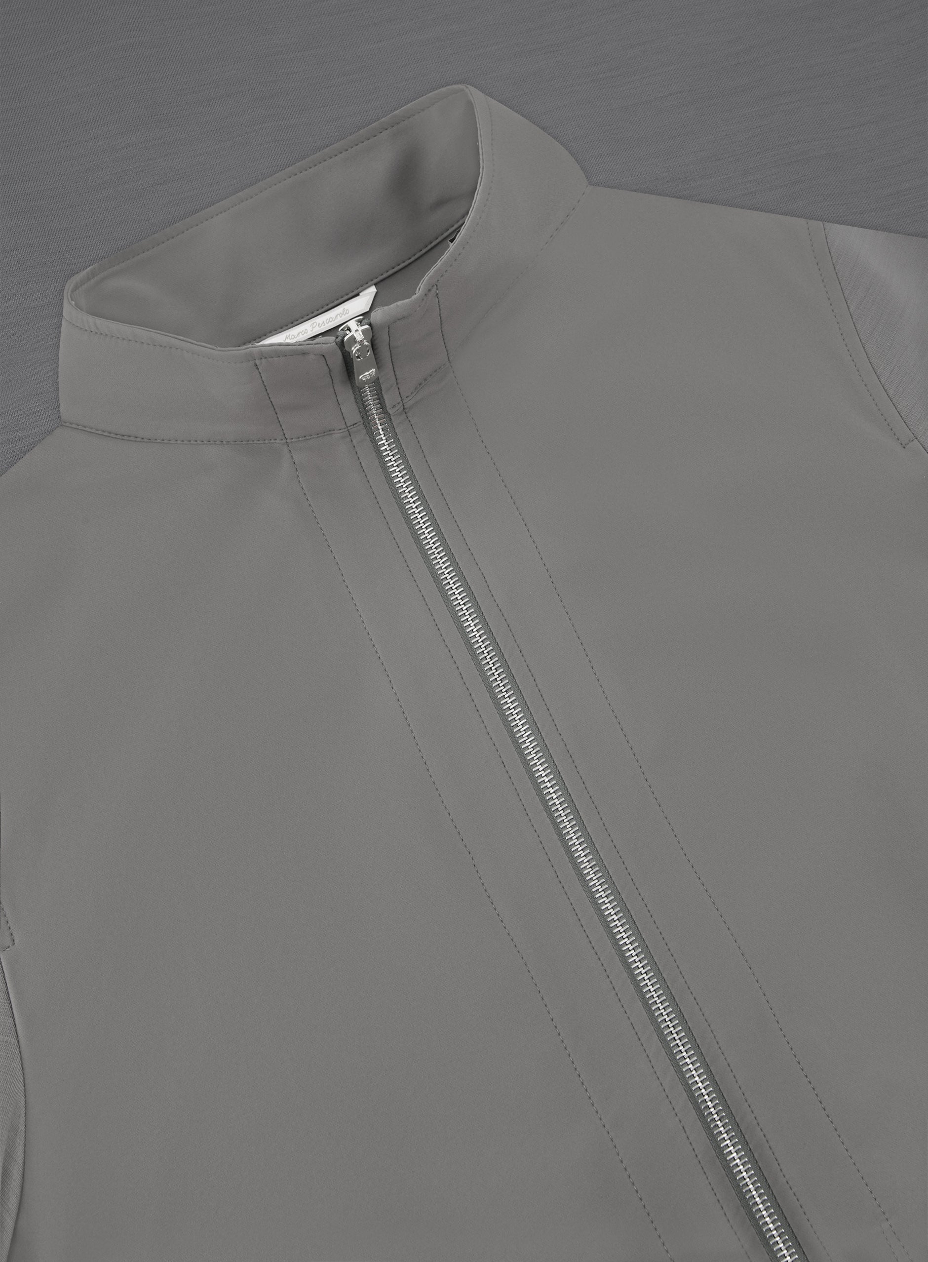 Key overshirt met opstaande kraag | FULL_WIDTH | Grijs