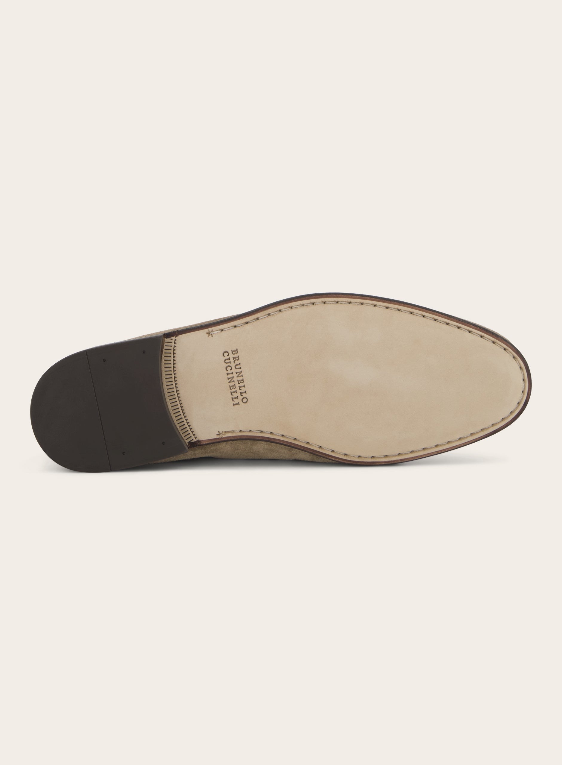 Tassel loafers van suède | Beige-Bruin