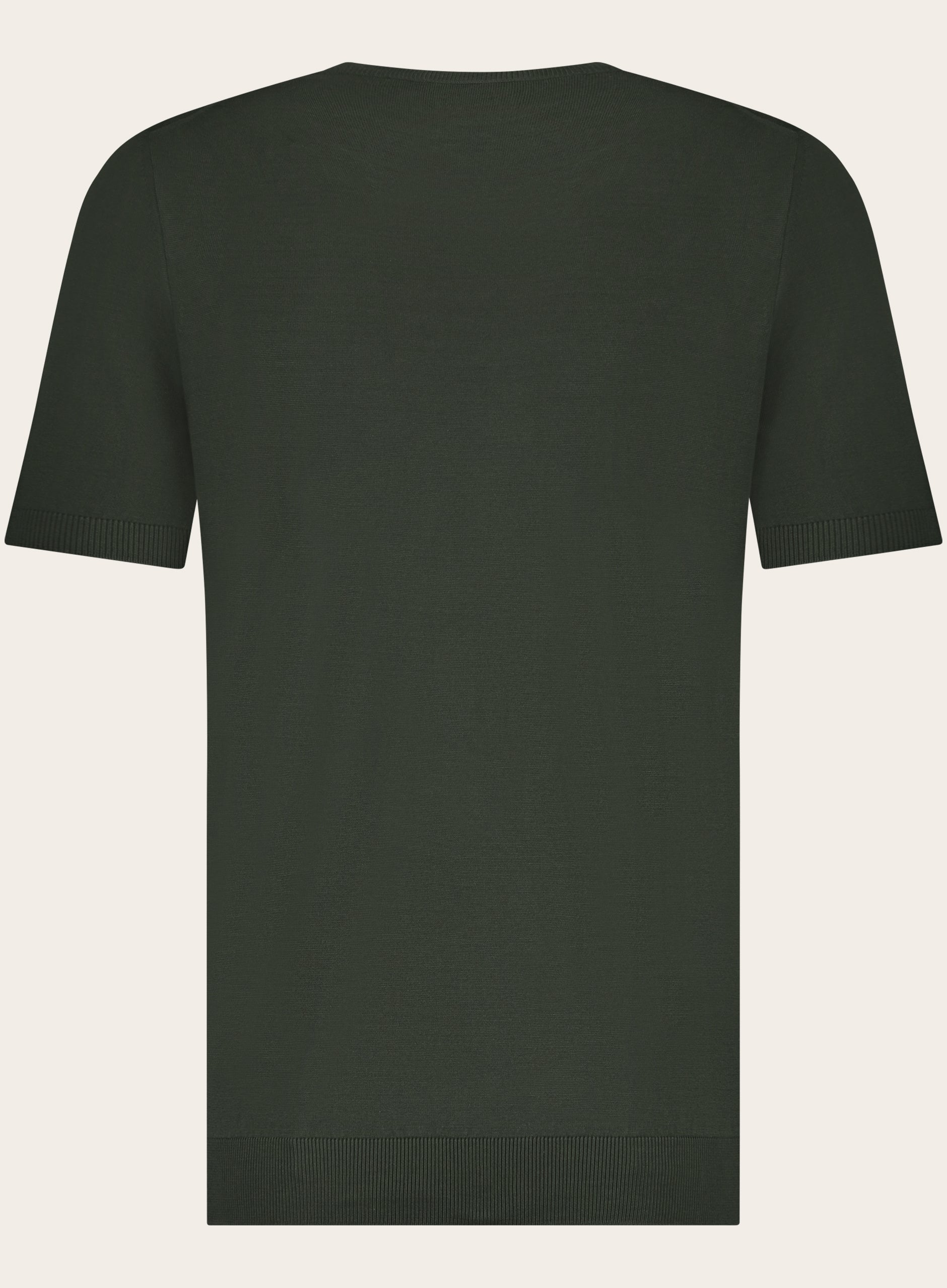 T-shirt van zijde | Groen