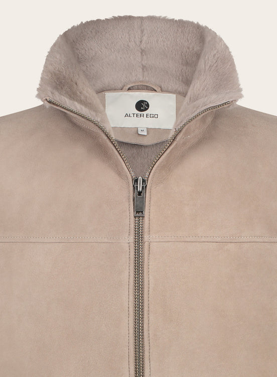 Bodywarmer van Suède | Beige