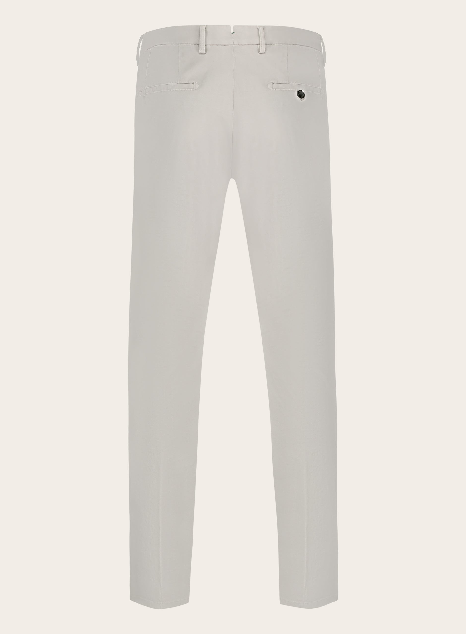 Pantalon van katoen en elastaan | Beige