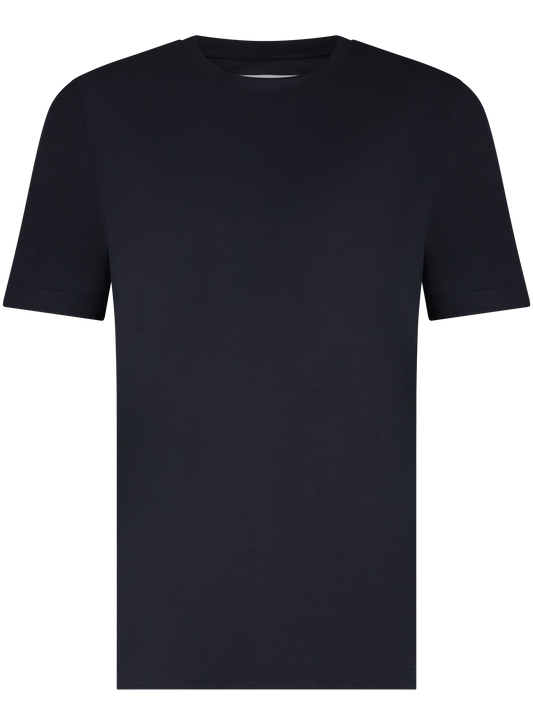 T-shirt van wol | BLUE NAVY