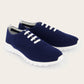 Knitted sneakers van cashmere | BLUE NAVY