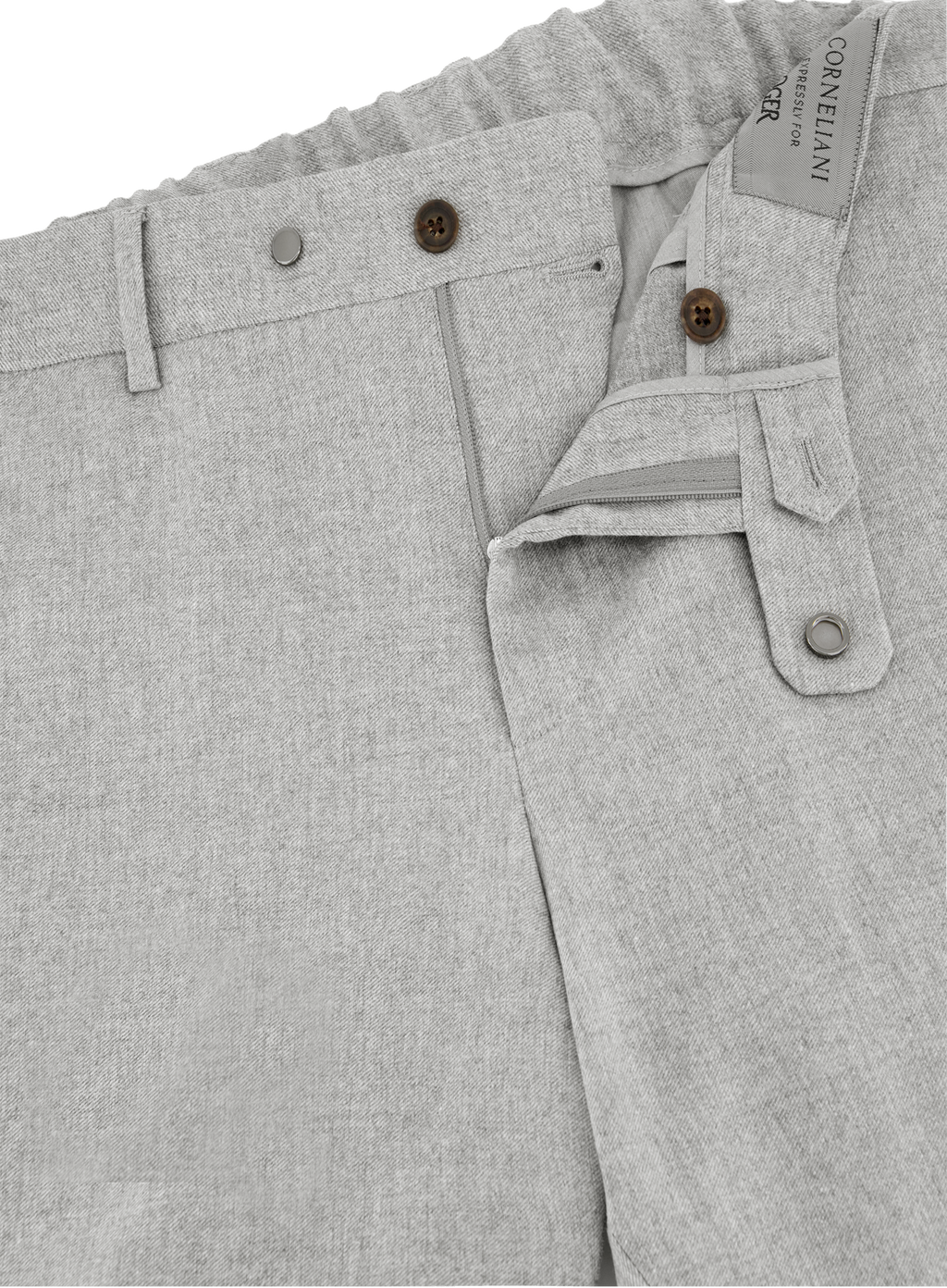 Pantalon van virgin wol en cashmere | FULL_WIDTH | L.Grijs