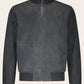 Reversible bomber van suède | WARM GREY