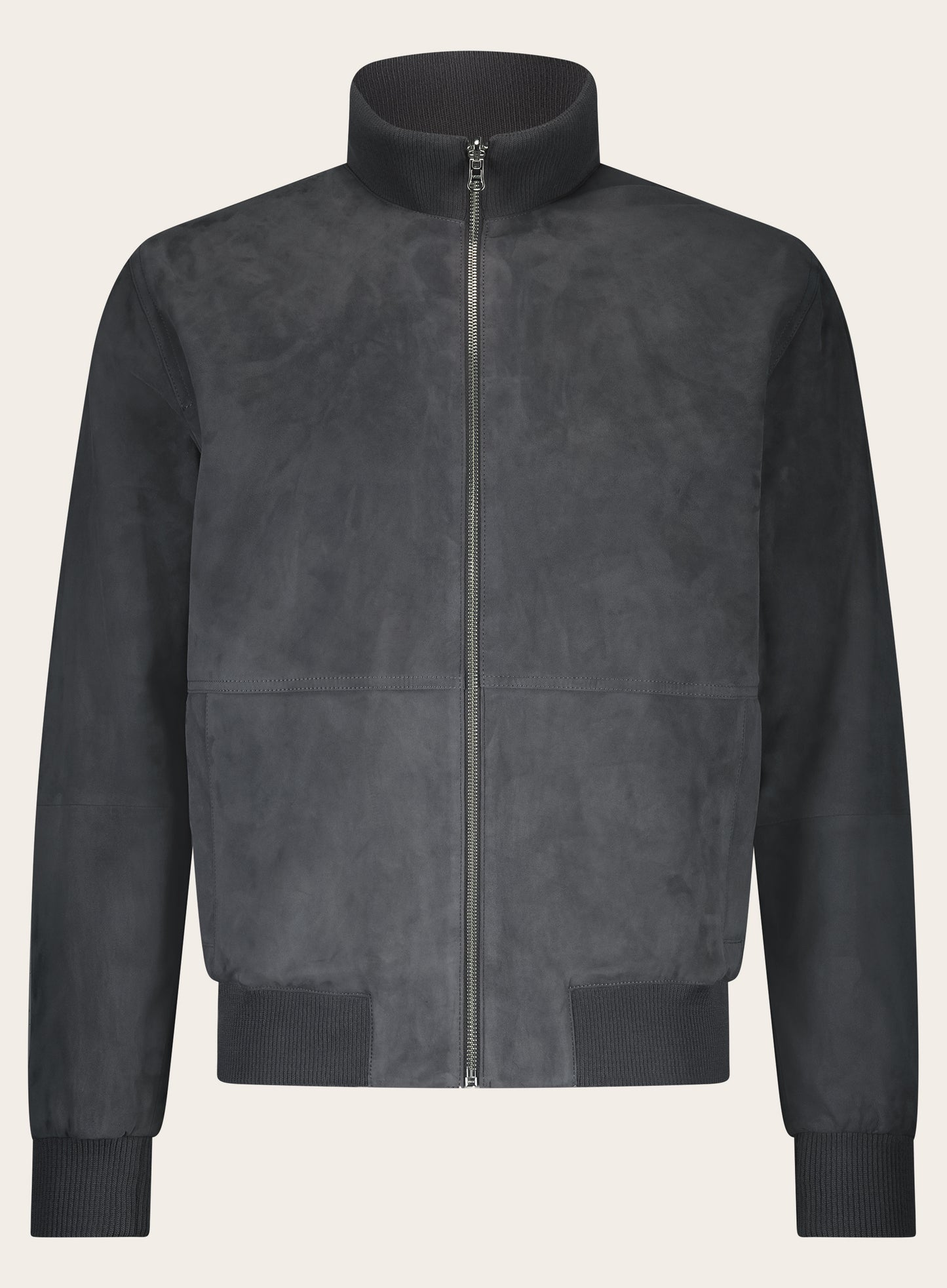 Reversible bomber van suède | WARM GREY