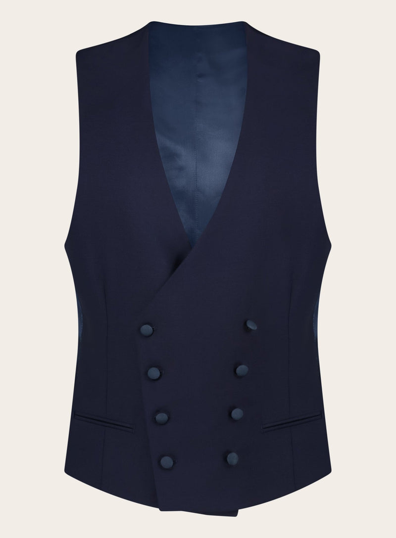 Driedelige tuxedo van wol en mohair | BLUE NAVY