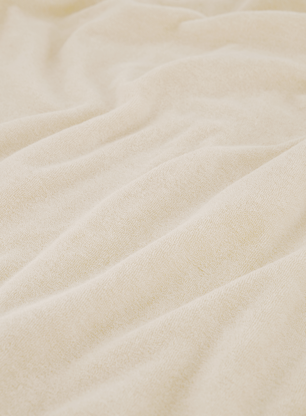 Terry badstof polo met lange mouwen | FULL_WIDTH | Beige