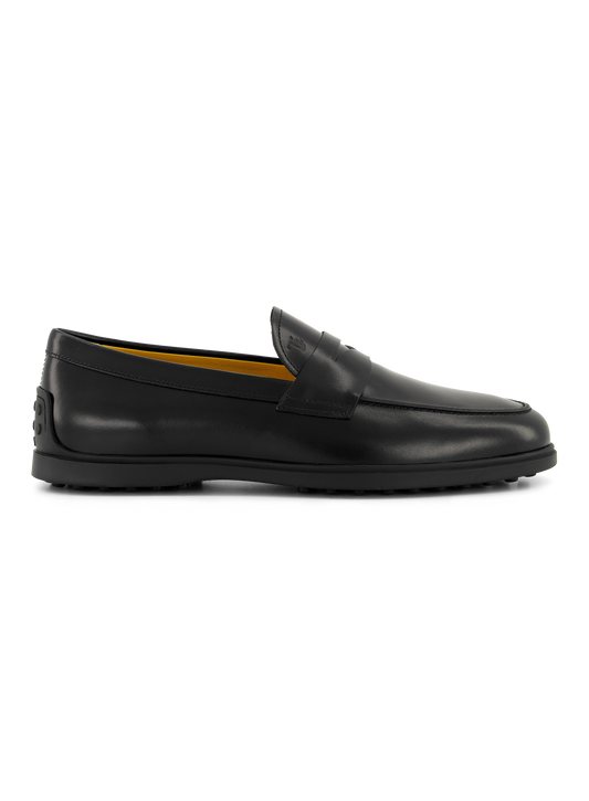 Penny loafers van leer | Zwart