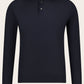 Poloshirt van cashmere en zijde | BLUE NAVY