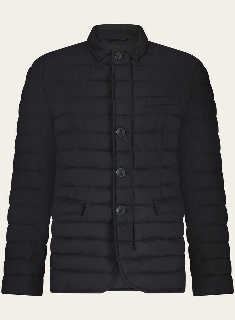 Padded jacket with stand-up collar