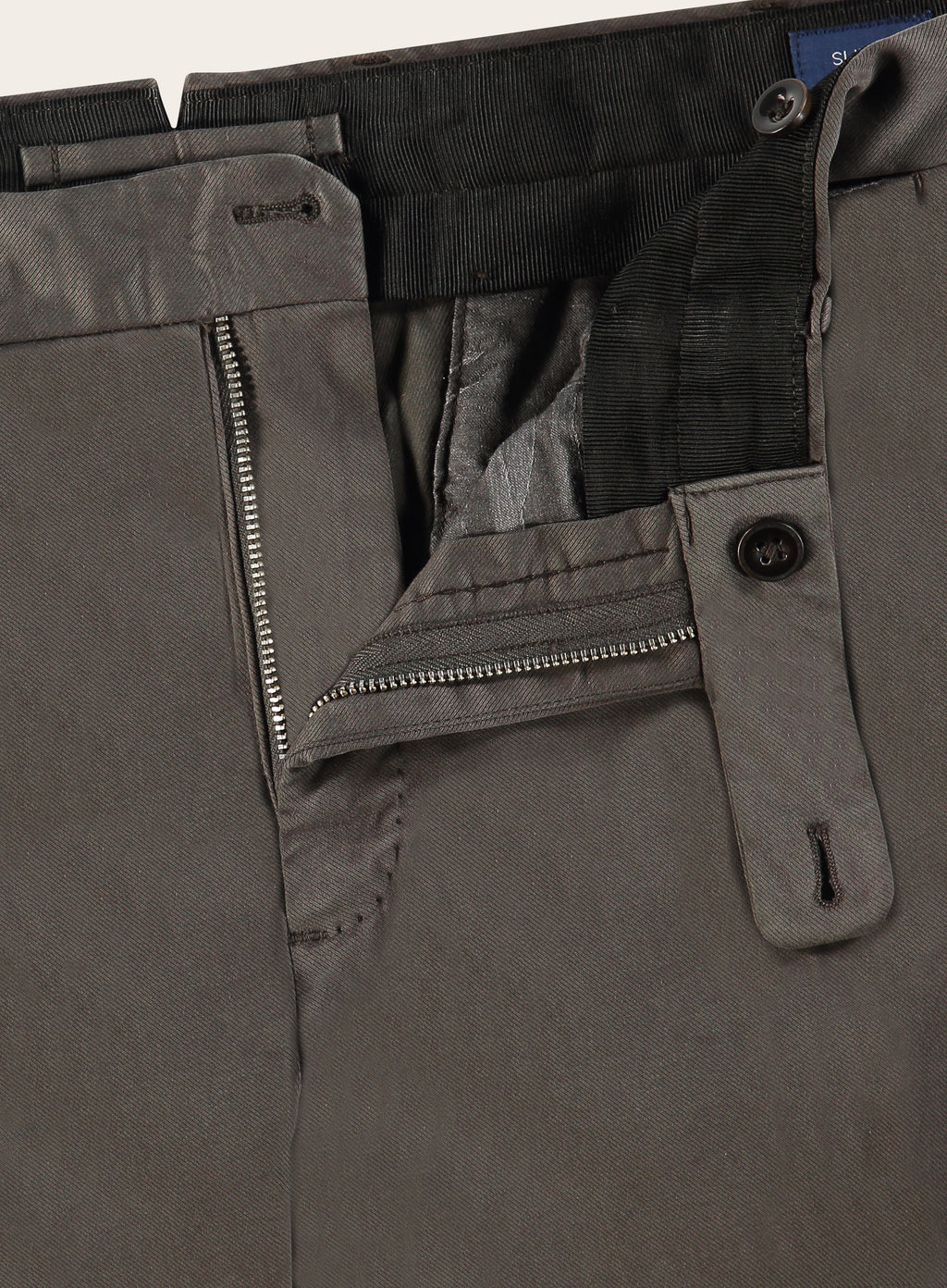 Slim-fit chino van katoen | FULL_WIDTH | D.Grijs