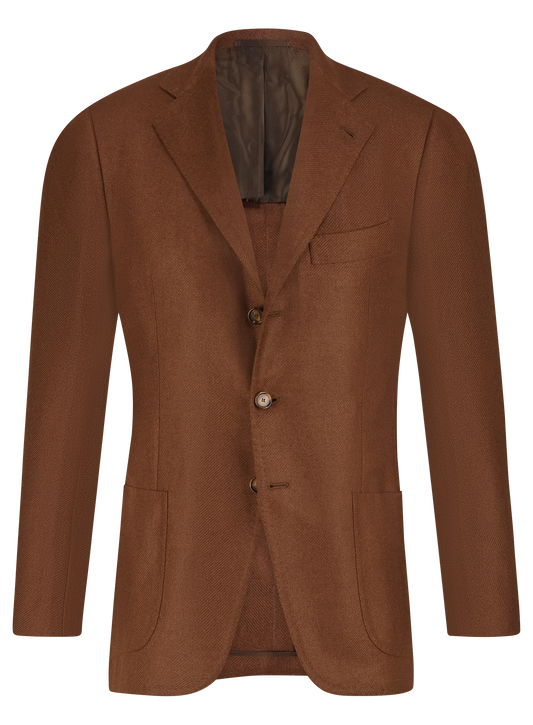 Handgemaakt jasje van Cashmere | Bruin