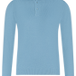 Longsleeve polo van wol | L.Blauw