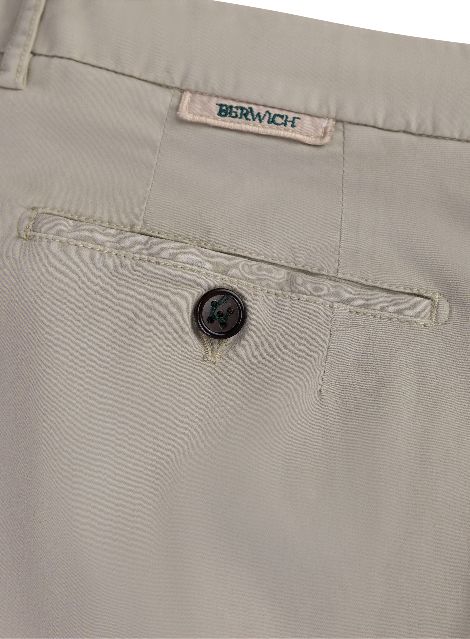 Pantalon van katoen en lycocell | FULL_WIDTH | Beige