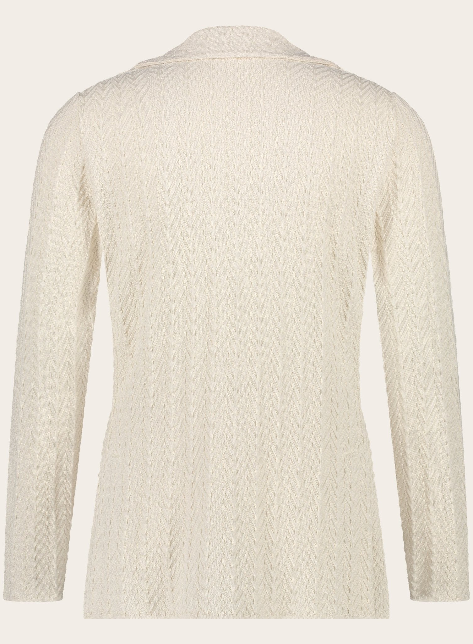 Knitted jasje van katoen | Beige