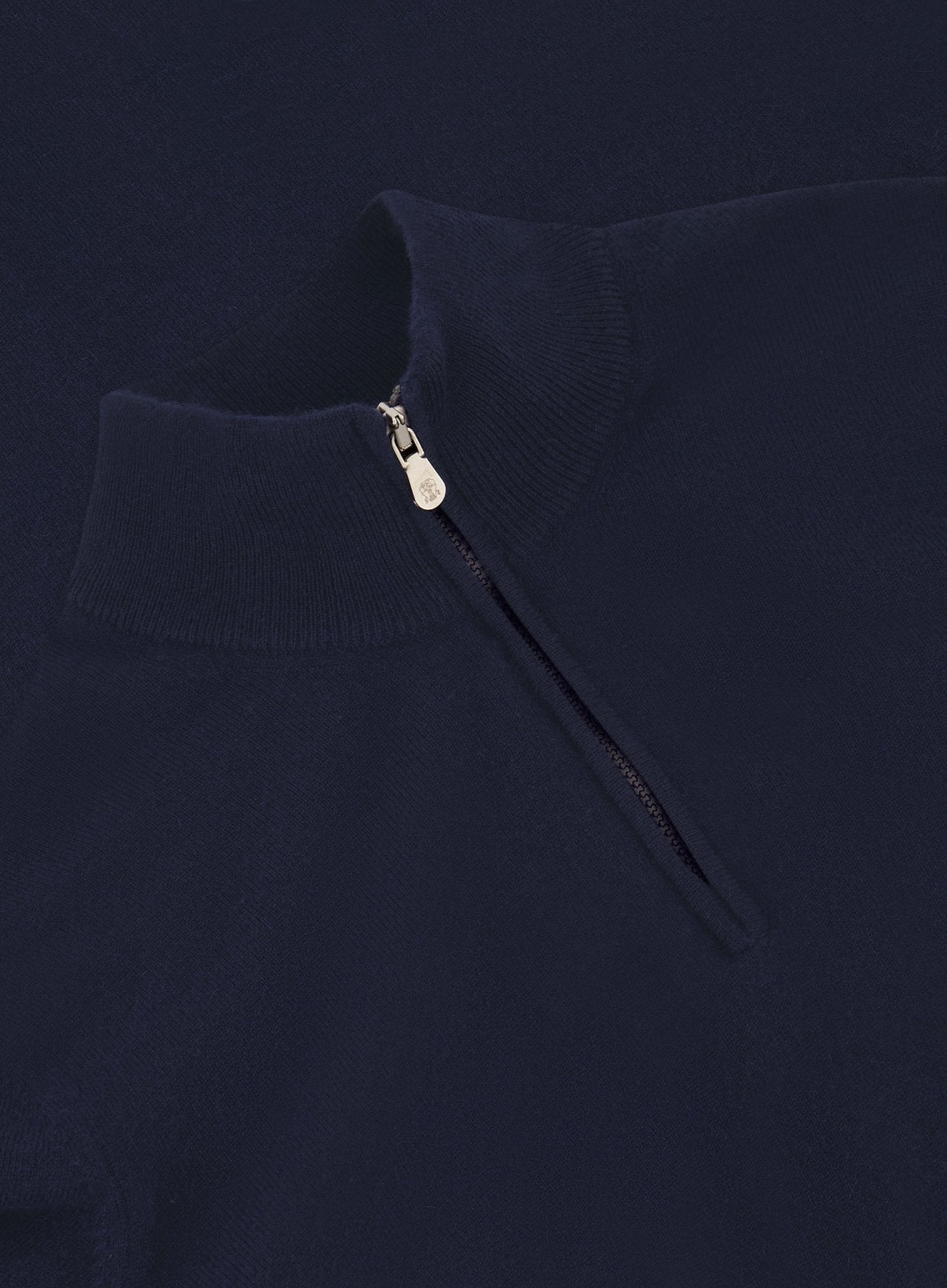 Half-zip trui van cashmere | Blue Navy