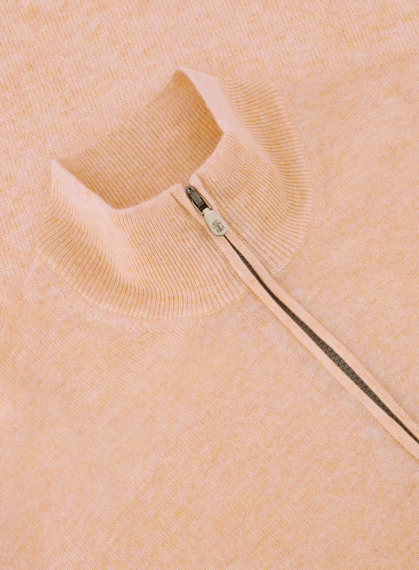 Half-zip ritsvest van cashmere | L.Oranje