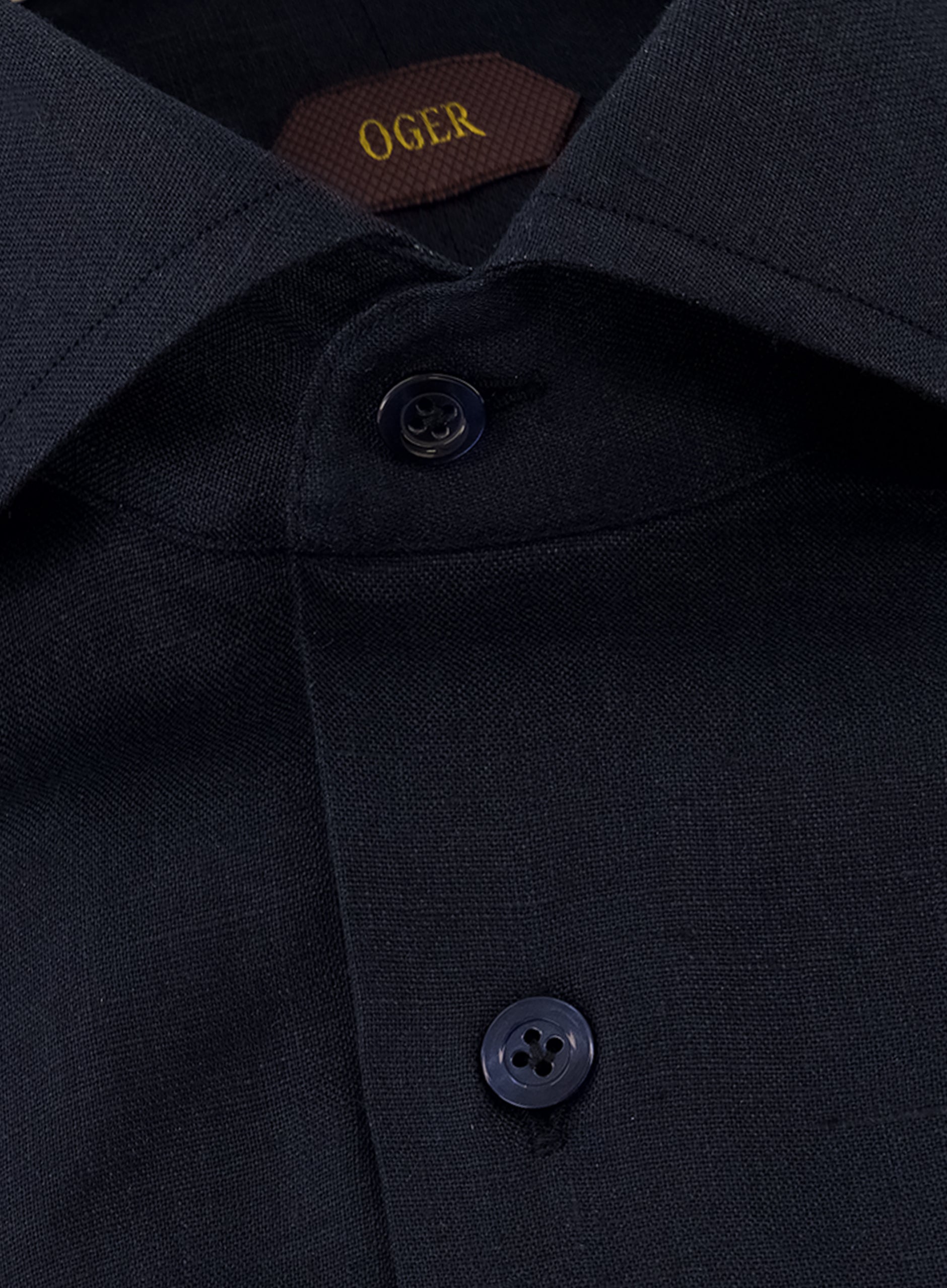 Shirt van linnen | FULL_WIDTH | BLUE NAVY