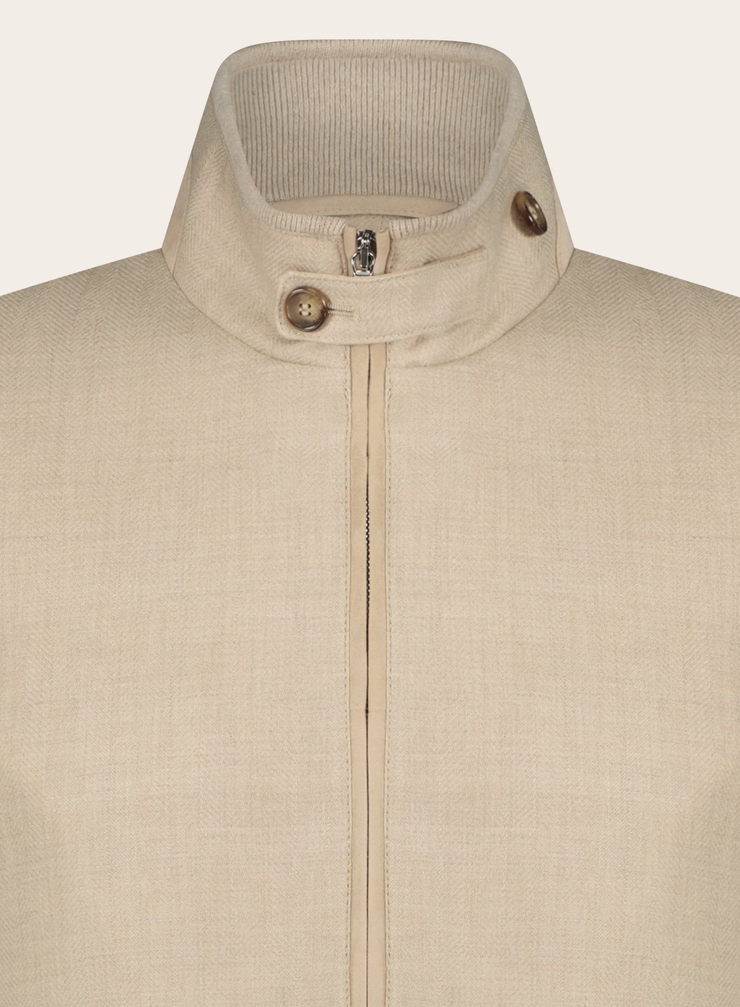 Regular-fit cashmere bomberjack | Beige