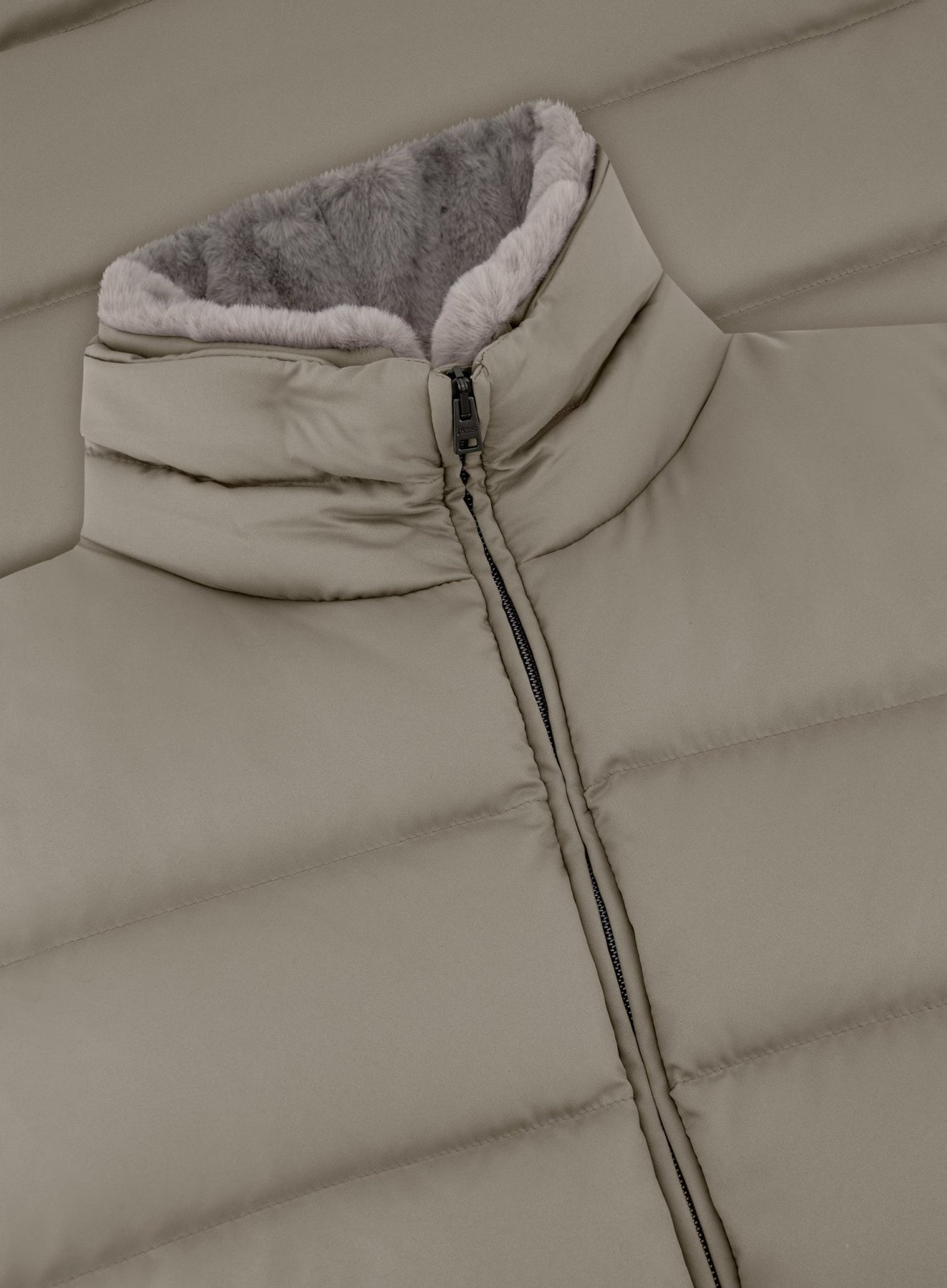 Gewatteerde bodywarmer | TAUPE