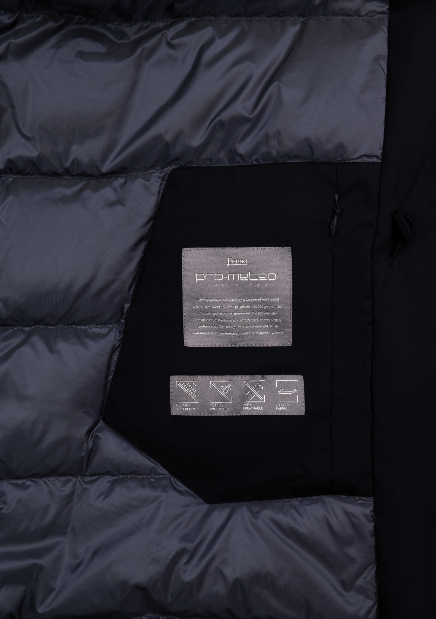 Waterafstotende jas | FULL_WIDTH | BLUE NAVY