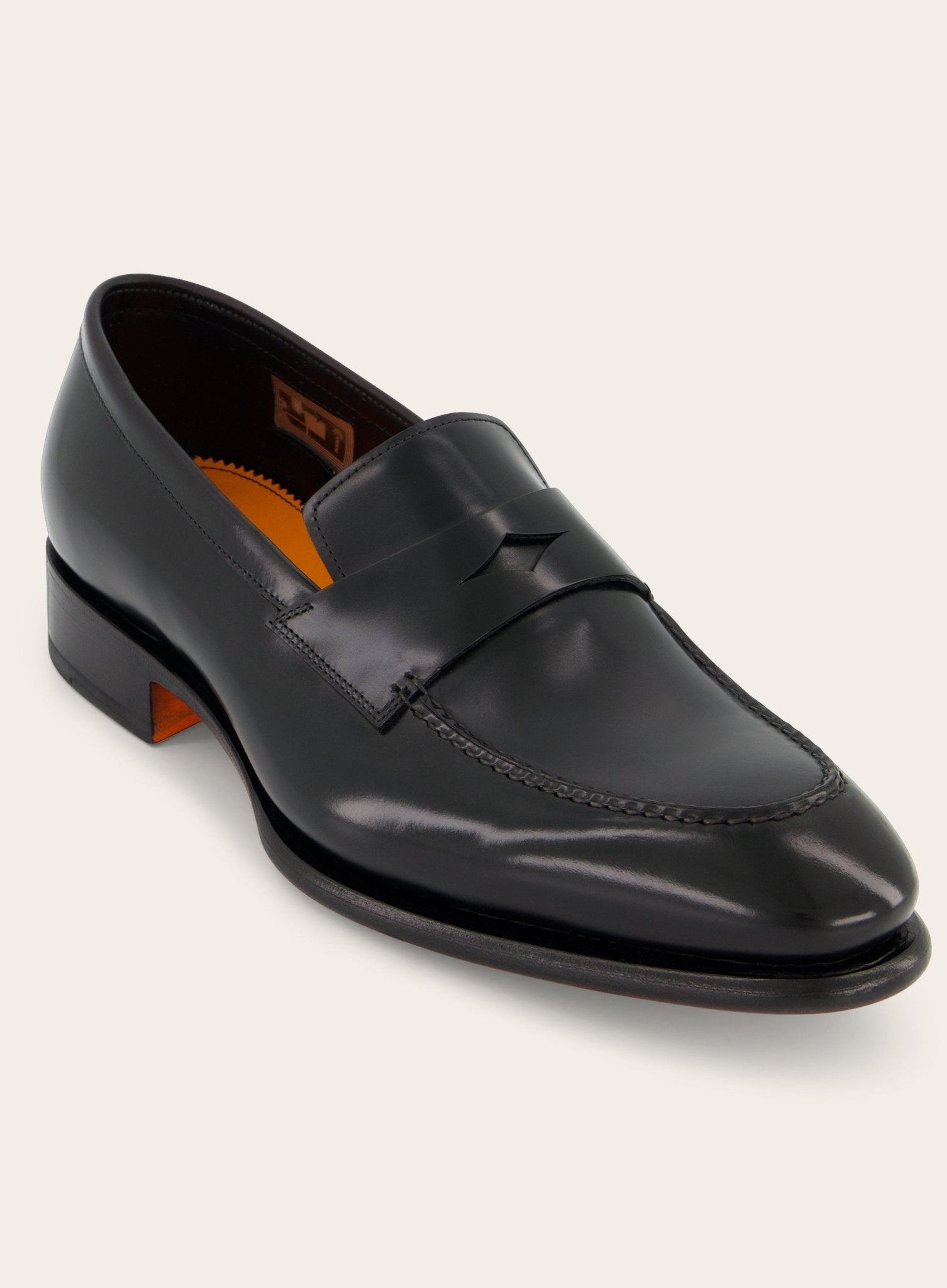 Carter penny loafers van leer | Zwart