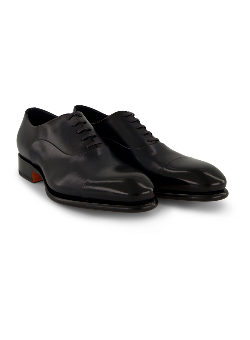 Oxford veterschoen van leer | BLUE NAVY