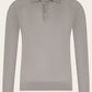 Poloshirt van cashmere en zijde | Beige