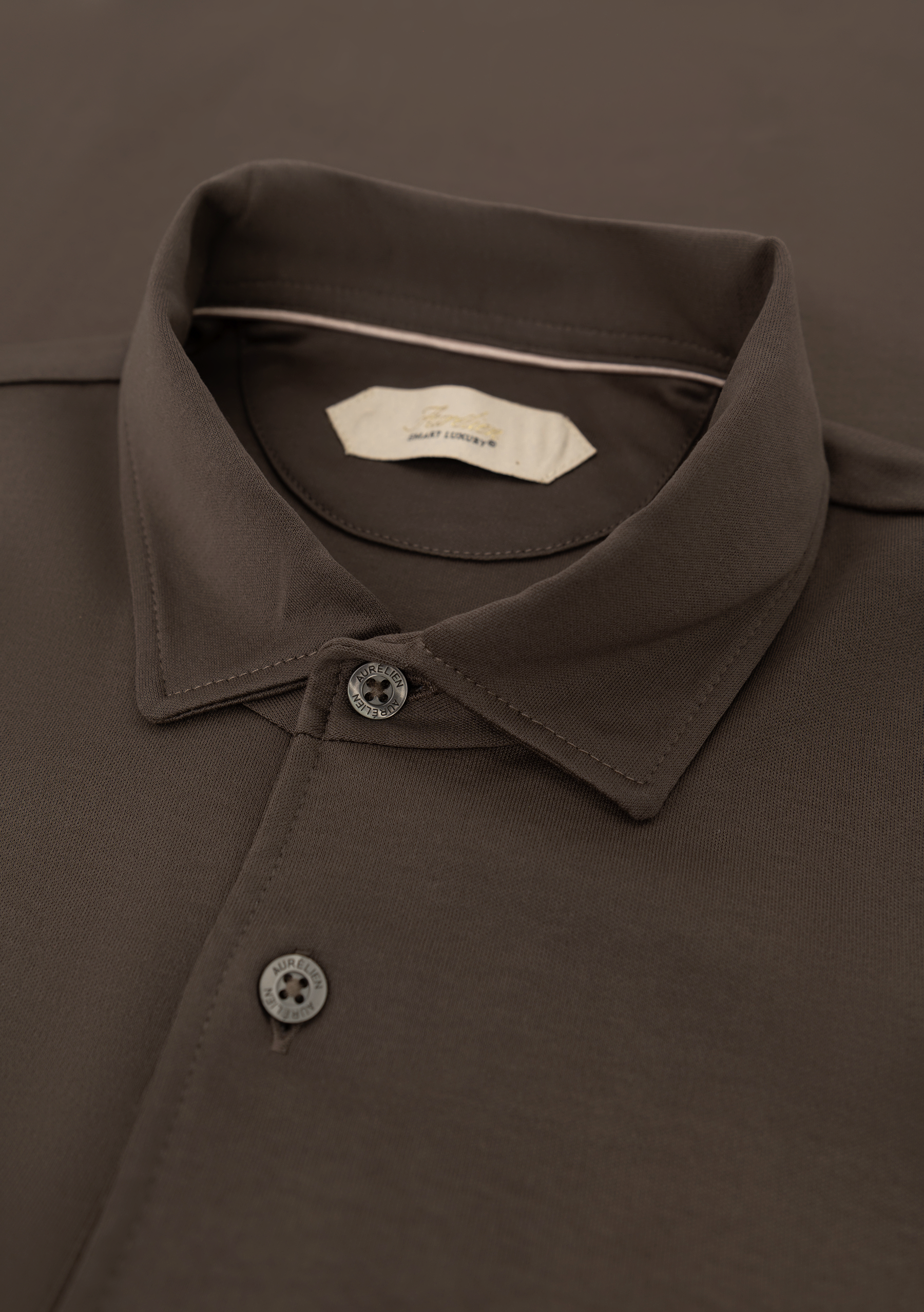 Katoenen polo | FULL_WIDTH | TAUPE