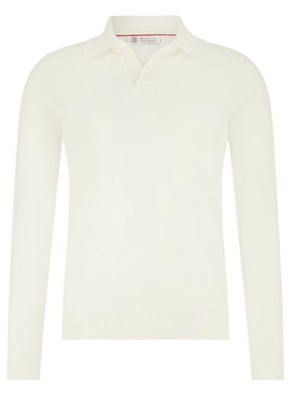 Buttonless polo van cashmere | ROOM-WIT