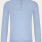 Half-zip ritsvest van cashmere en zijde | L.Blauw