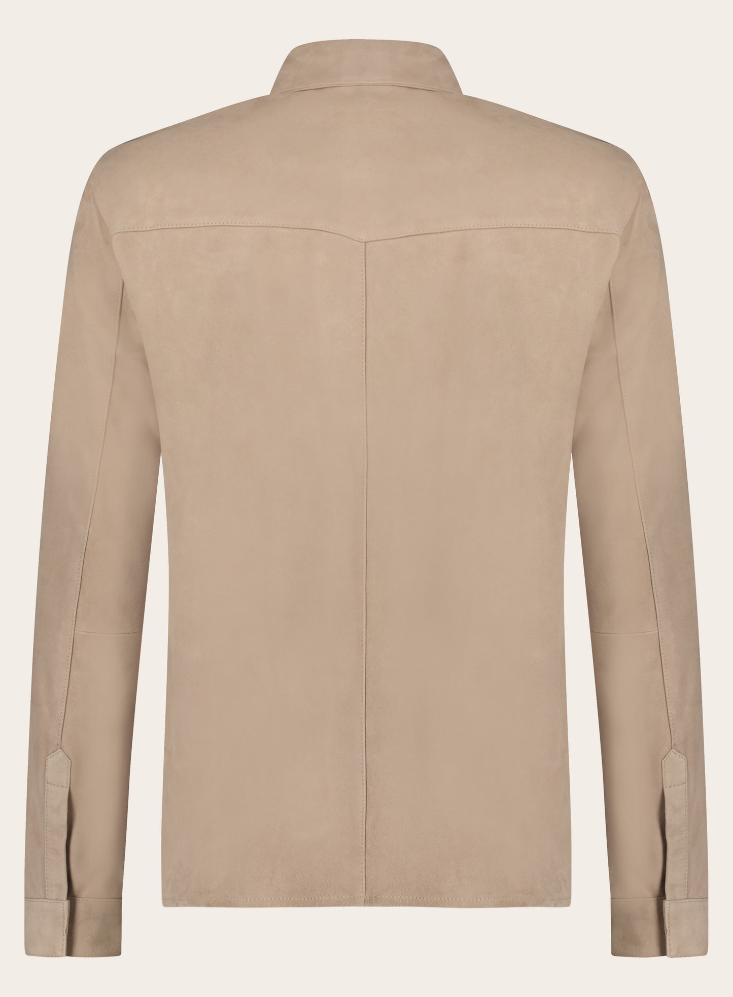 Robert overshirt van suède | Beige