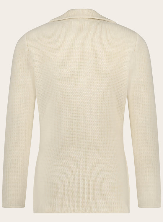 Regular-fit jasje van cashmere | Wit