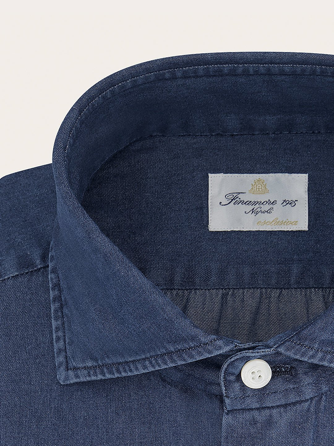 Regular-fit denim overhemd | FULL_WIDTH | Blauw